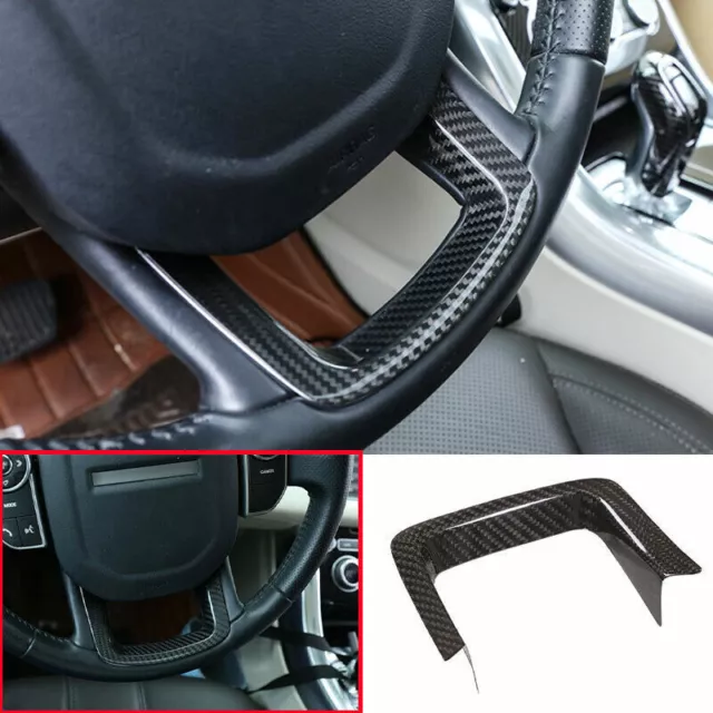 Carbon Fiber Car Steering Wheel Trim Cover for Land Range Rover Sport 2014-2021