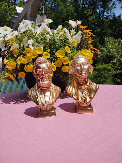 2 -1979 Avon Bottles, President Lincoln And George Washington