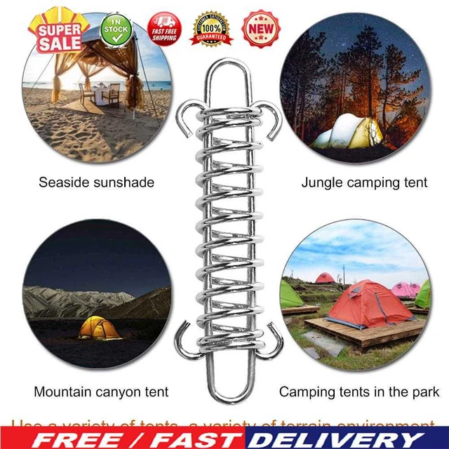 Windseil-Schnalle, für Outdoor, Camping, mit Federhaken, 5 Stück