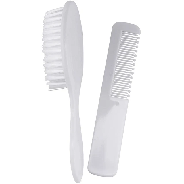 Headwear Baby Girls Boys White Hairbrush Newborn Hair Brush Infant Plastic ComB8