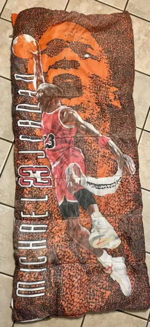 Vintage NBA Michael Jordan 23 Chicago Bulls Retro Jump Red 1991 Sleeping Bag Vintage NBA Michael Jordan 23 Chicago Bulls Retro Jump Red 1991 Sleeping Bag