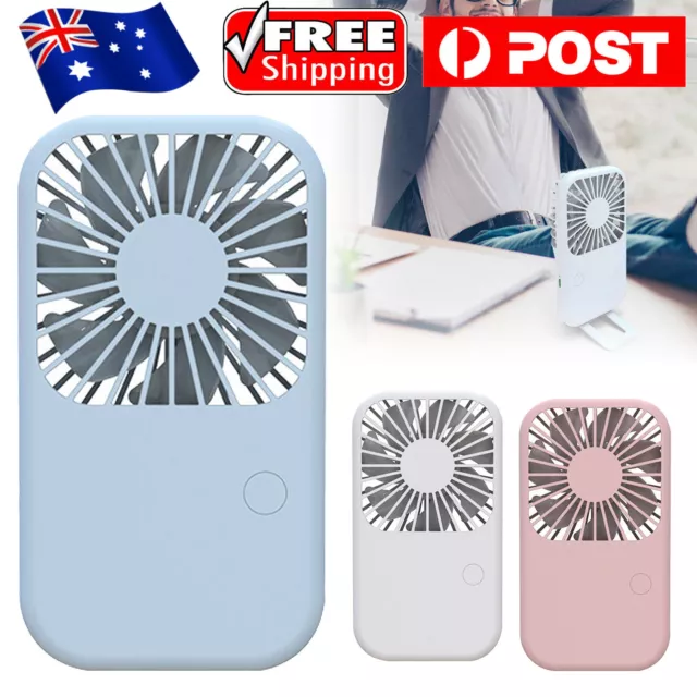 USB Rechargeable Small Portable Mini Handheld Fan Personal Pocket Fan Adjustable