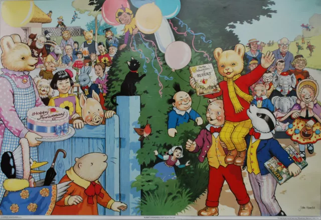 Rupert Bear 50th Anniversary Poster