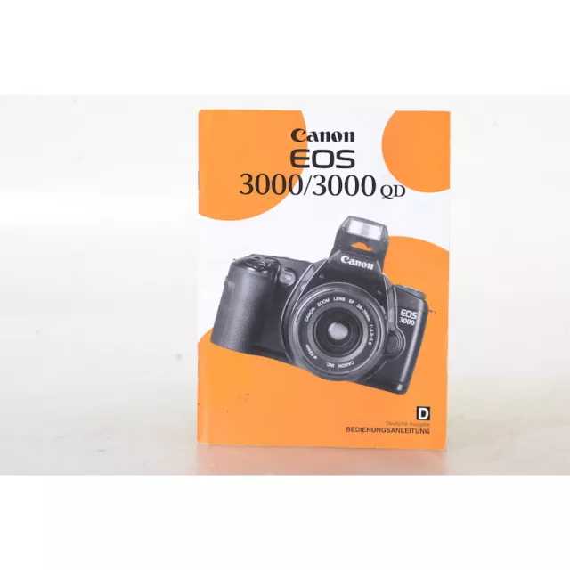 Canon EOS 3000/3000QD Manual de Instrucciones/Manual/Instrucciones de Uso