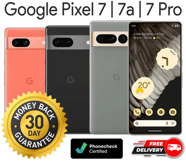 GOOGLE PIXEL 7 – 128GB/256GB – GrapheneOS Installed – DeGoogled