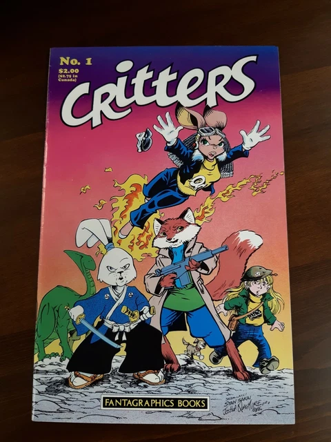 Critters No.1 Fantagraphics Books 1986 signed  by Stan Sakai Excellent Condition