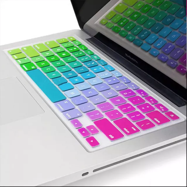 Rainbow Silicone Keyboard Cover Skin For Macbook Air 13''|Macbook Pro 13'' 15''