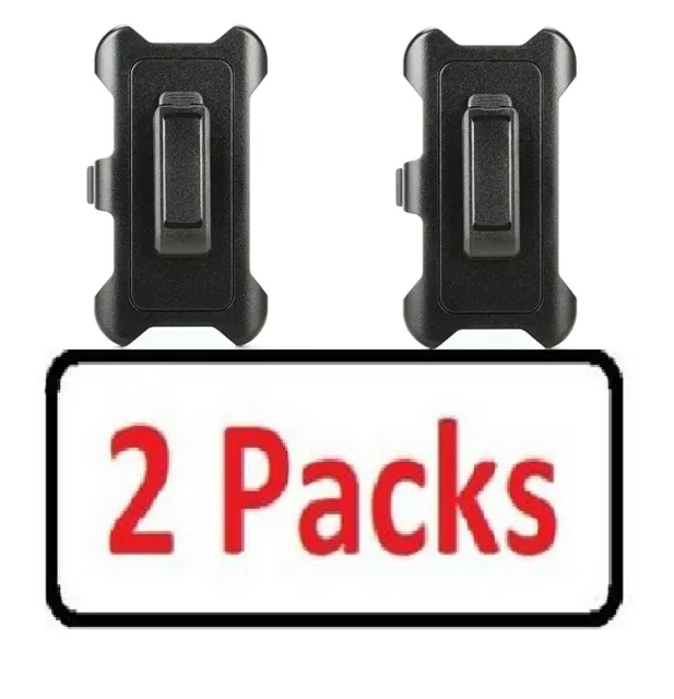 2x Replacement Holster Belt Clip for Defender Samsung Galaxy S7 Edge Case Black