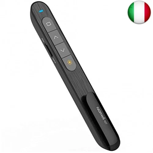 NORWII N27 Wireless Presenter, Hyperlink Volume Control Presenter RF 2.4GHz