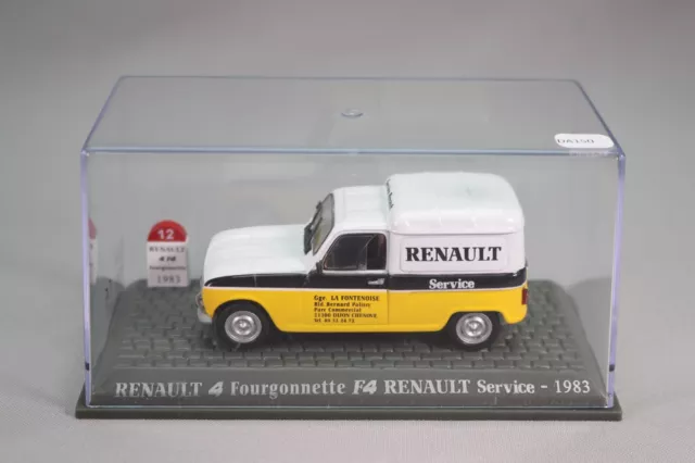 DA150 UH M6 Interaction 1/43 Renault 4 F4 fourgon service 1983 Mythique R4 n° 12