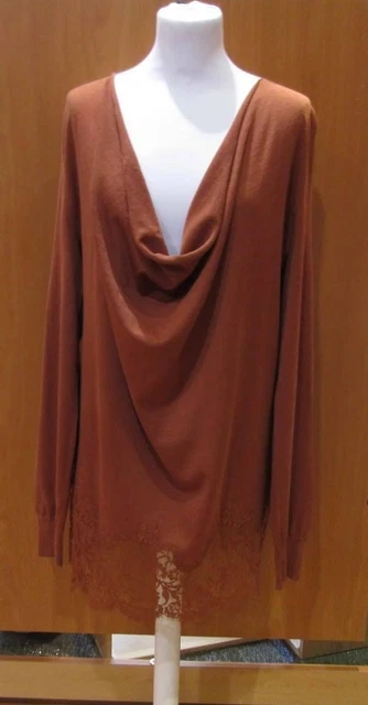 Débardeur Femme Marjolaine Modèle Brescia – 50% Soie, Couleur étain/caramel – Taille L – Neuf étiqueté