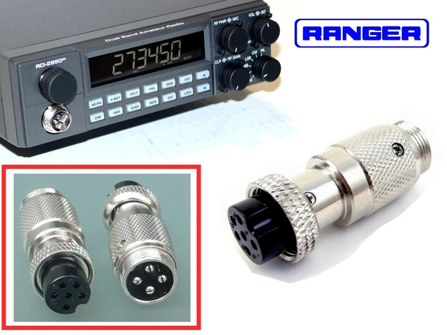 Antenna Radio Fm Adattatore Microfono Da 8 Pin Yaesu A 4 Pin Cobra/Galaxy - Nuovo, Per Radio CB E Ham Motu Audio - Foto 11