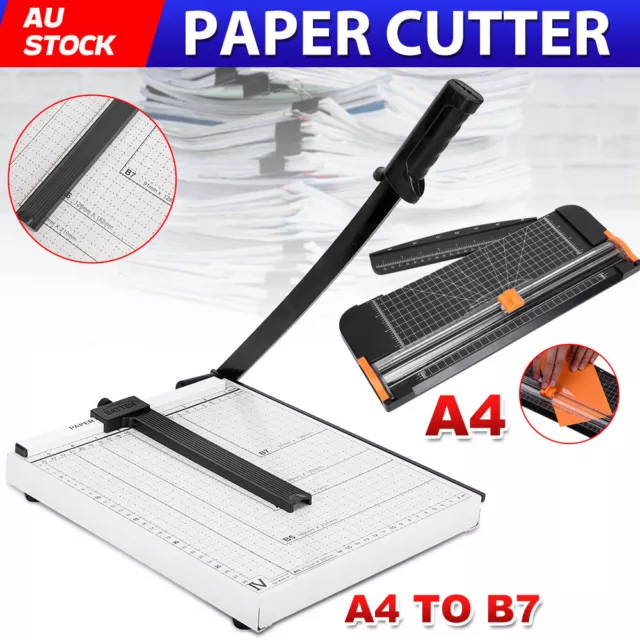 Heavy Duty A4 Paper Cutter Guillotine Card Photo Papers Trimmer Ruler Home Tool