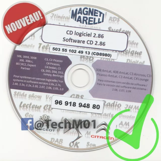 Mise à Jour cd 2.86 B1  firmware software Système Multimédia Peugeot-Citroen