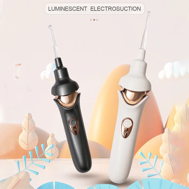 Kit de limpiador de oídos eléctrico para bebé 5 p. con luz LED ligera