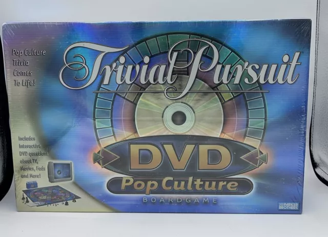 TRIVIAL PURSUIT Pop Culture DVD Board Game 2003-Factory Sealed