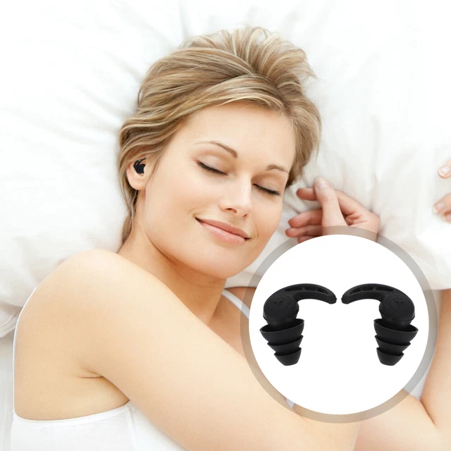 1 paire de bouchons d'oreille souples de confort Portable Voyage Dormir Réductio