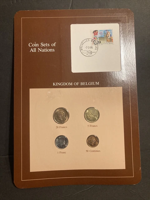 Franklin Mint - Coin Sets Of All Nations - Kingdom of Belgium