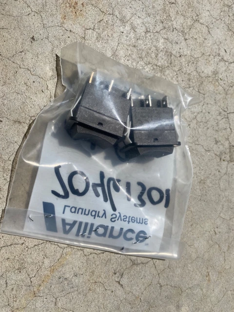 Lot of 2 - Switch  Rocker  DPDT  ON-OFF-ON, Alliance 70461301