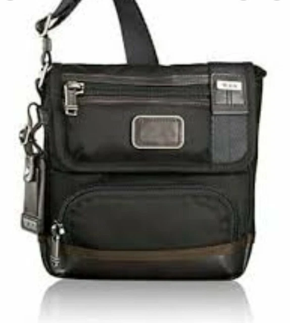 Tumi Alpha Kerby Crossbody Shoulder Bag Hickory BrowW/ Brown Leather Trim / NWT