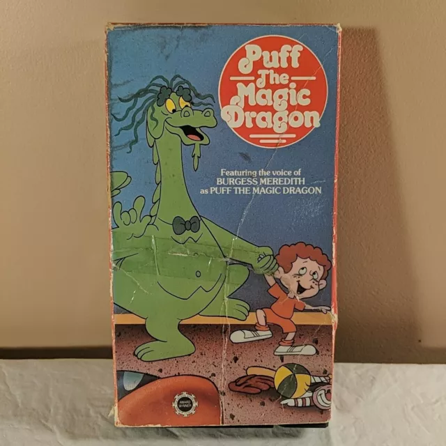 VTG PUFF THE MAGIC DRAGON (VHS, 1985) Animated Program Cartoon Burgess ...