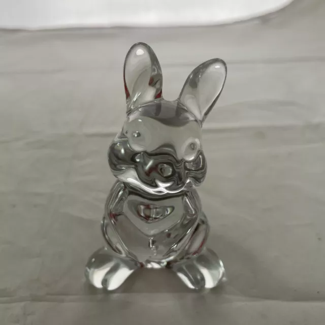 Princess House Lead Crystal Glass Sitting Bunny Rabbit Figurine 3 3/4 in