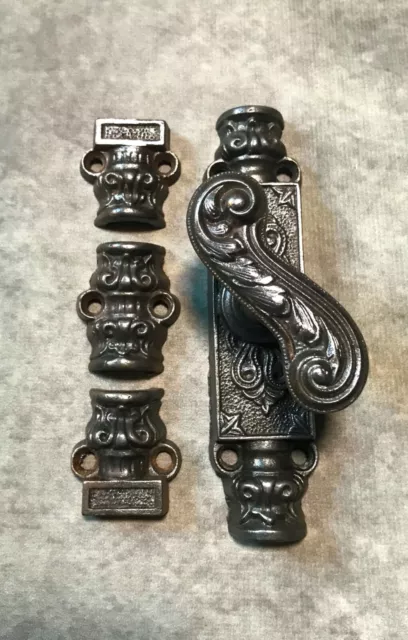 Antique French Cremone Bolt, Espagnolette - Model 3