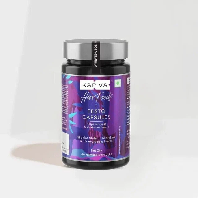 Kapiva HimFoods Testo Boost 60 Capsule (Confezione da 2)