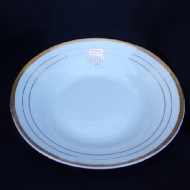 Union Pacific Railroad Shield Pattern Soup Bowl Regal China