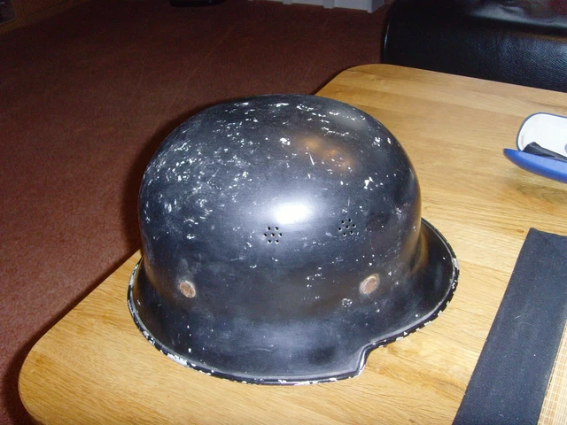Helm/Stahlhelm/Deutschland/Feuerwehr/Komplett/Krieg/Werkschutz/Brand/selten/Alu