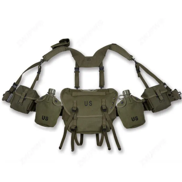 WWII US Army Vietnam War M1956 M1961 M14 Equipment Ammo Pouch Rescue Bag Set