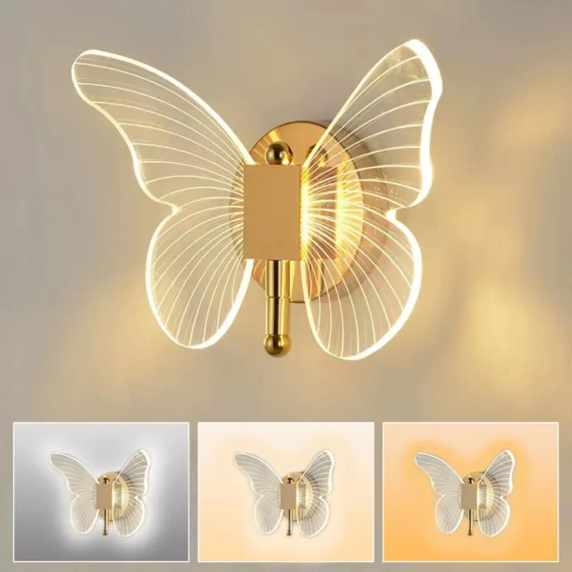 LED Wall Light Indoor Modern LED Wall Sconce Creative Fake Butterfly Wall Lamp