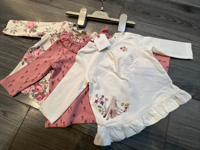 Pacchetto top Next bambina 3-6 mesi nuovo con etichette.