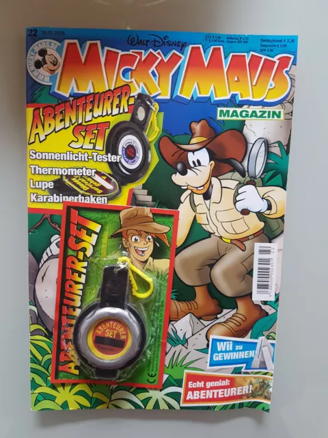 Micky Maus Heft 22 2008 aus Sammlung mit Beilage Abenteuer-Set