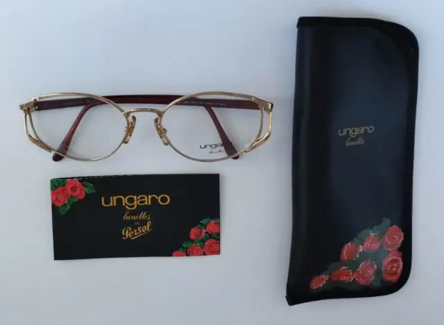 Emanuel Ungaro, Persol U590 55=18 84 135mm Optical Frame With card.NEW OLD STOCK