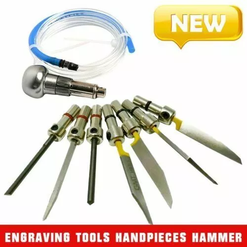 Engraving Tools Handpieces Hammer for Pneumatic Graver Machine Stainless Steel