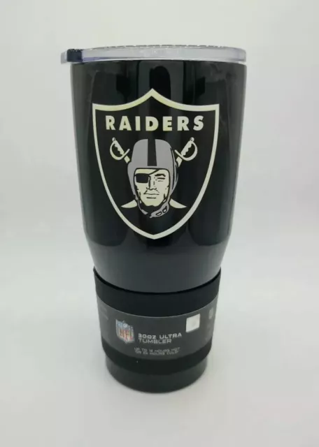 Las Vegas Raiders travel mug tumbler stainless NFL 30 oz new hot cold insulated