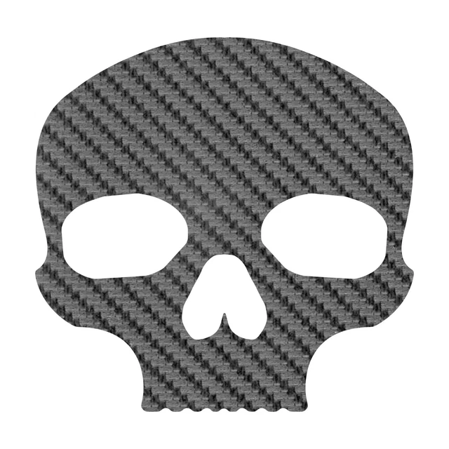 Skull Sticker - Carbon Fiber Custom Skull Decal - Select Color And Size