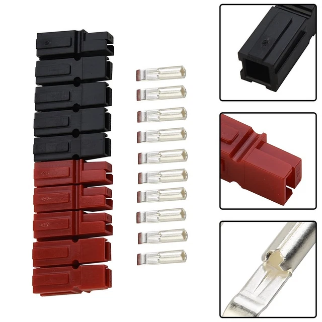 Plug Connector For Electric Power Red And Black For Anderson Plug Marine