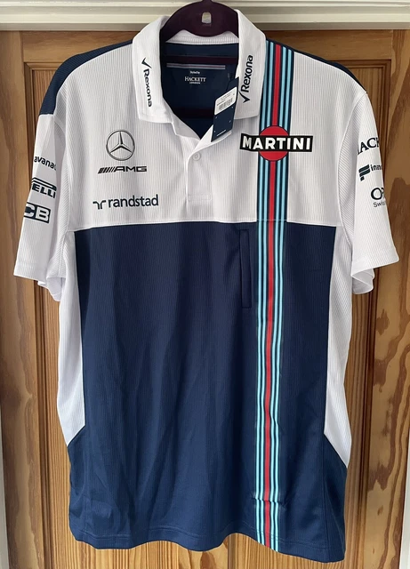 Polo Williams F1 Team Martini Racing Hackett London XL NUOVA CON ETICHETTE