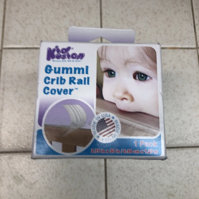 Kid Kusion Gummi Crib Rail Cover  2.75" x 50" KidKusion. New Ship Free