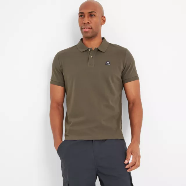 TOG24 Aketon Mens Polo T Shirt in Supersoft Textured Cotton Pique Holiday Casual 3