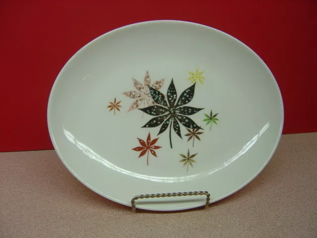 Peter Terris/Shenango China CALICO LEAVES 11" Oval Serving Platter