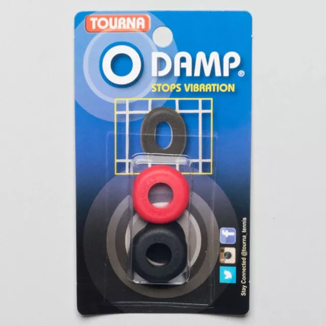 2x Tourna O Damp ODamp Tennis Racquet Silicone Vibration Dampener Shock Absorber