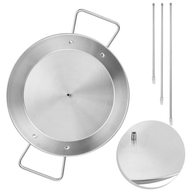 Lot De 6 Brochettes Doubles Inox 38,1 Cm IMEEA - Manche Bois Pour Barbecue Kebab, Grillades Parfaites Sans Glissement