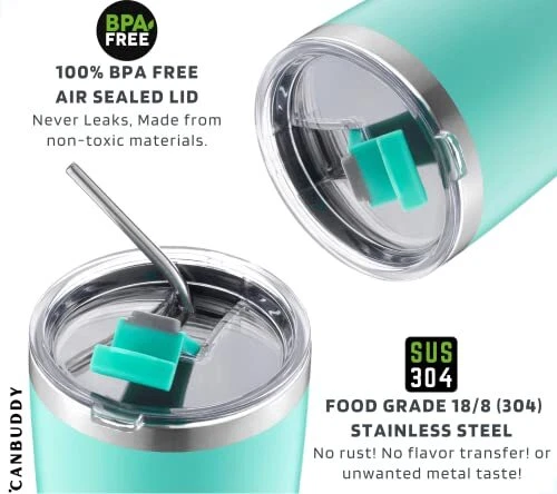 CANBUDDY 30 oz Tumbler with Lid and Straw and Handle - Travel Coffee Mug 7