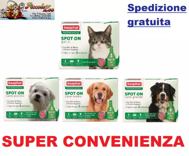 Beaphar protezione naturale spot on 3 pipette antiparassitario per gatto