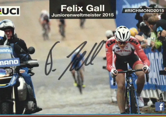 FELIX GALL " 2023 TOUR DE FRANCE CYCLING " Signed : Autograph Original Authentic