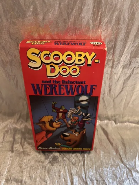 Scooby Doo And The Reluctant Werewolf VHS Animated Red Cover