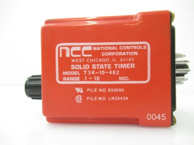 NCC T3K1046 - Solid State Timer National Controls (USED TESTED)